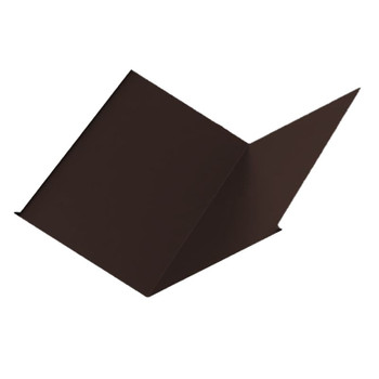 Планка ендовы нижняя 292х292х2000 (ПЭ-8017-ОН) шоколад