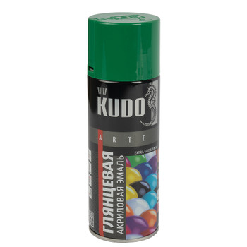 Изображение товара Эмаль аэрозольная акриловая Kudo зеленая (RAL 6029) глянцевая 0,52л