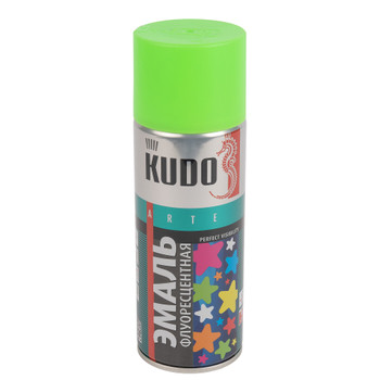 Изображение товара Эмаль аэрозольная акриловая Kudo зеленая матовая 0,52л для мебели и декора