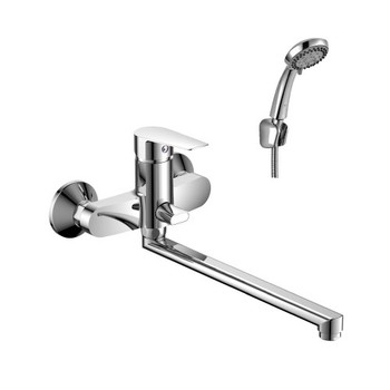 Изображение товара Смеситель для ванны и душа Rossinka S35-33 однорычажный настенный хром