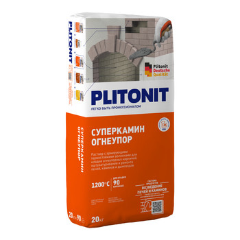 Кладочная смесь Plitonit СуперКамин ОгнеУпор, 20 кг