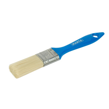 Кисть флейцевая 30 мм, искусственная щетина пластиковая ручка Профи Marta