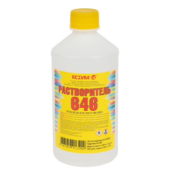 Изображение товара Растворитель 646 0,5 л ТУ