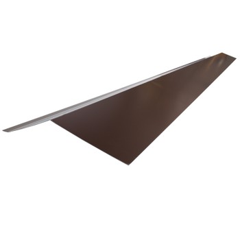 Планка карнизная коричневая 75х50х5 мм длина 2 м