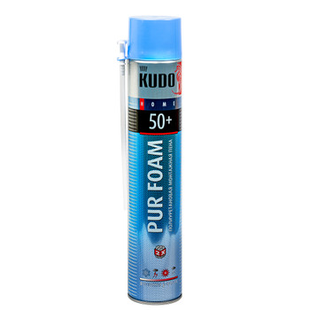 Пена монтажная KUDO Home 50, бытовая, всесезонная, 1000 мл