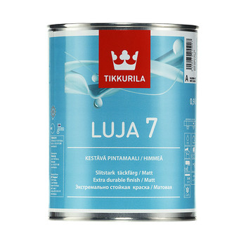 Краска для влажных помещениий Tikkurila Luja Extra белая матовая 0,9 л