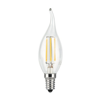 Лампа светодиодная Gauss Filament свеча на ветру прозрачная 9Вт E14 нейтральный белый свет 4100K