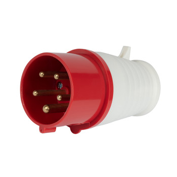 Вилка силовая 16А 3P+РЕ+N 380В IP44