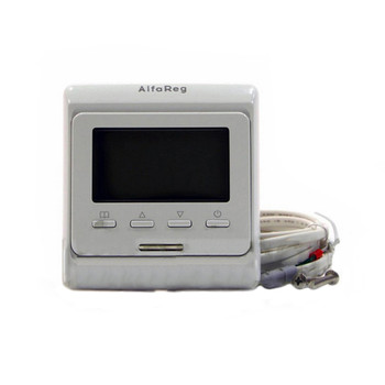 Терморегулятор Alfareg RTC 80 (Е51.716) с датчиком (программируемый, жидкокристаллический, 16А, 3,6кВт)