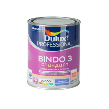 Краска для стен и потолков Dulux Professional Bindo 3 белая база BW 1 л
