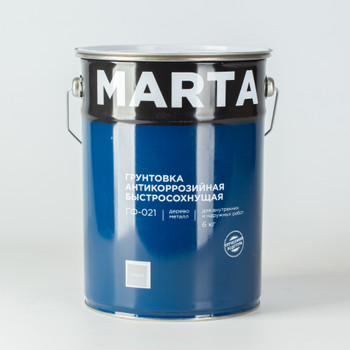 Грунт ГФ-021 MARTA серый, 6 кг