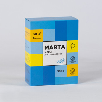 Клей обойный MARTA для стеклообоев,300гр