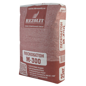 Пескобетон Rezolit М-300, 25 кг