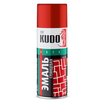 Эмаль аэрозольная Kudo красная (1003) 0,52л