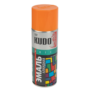 Изображение товара Эмаль аэрозольная Kudo оранжевая (RAL 2004) глянцевая 0,52л