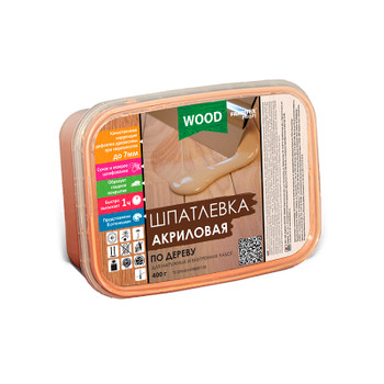 Шпаклевка акриловая по дереву Farbitax Профи Wood белый, 0,25 л