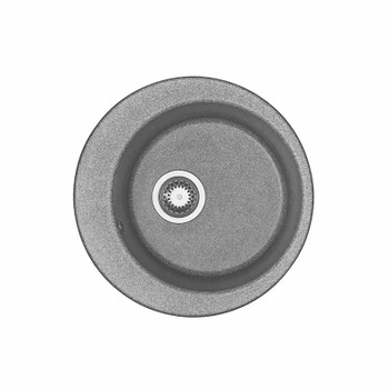 Мойка кухонная Акватон Иверия круглая серый 480х480 мм