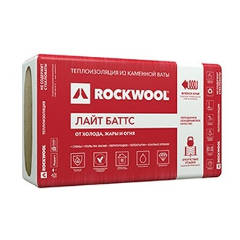 Утеплитель Rockwool Лайт Баттс 1000х600х100 мм, 5 шт/уп