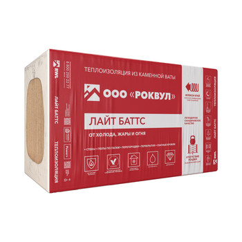 Утеплитель Rockwool Лайт Баттс 1000х600х100 мм, 5 шт/уп