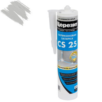 Затирка силиконовая Церезит CS25 серебристо-серая №04 280мл