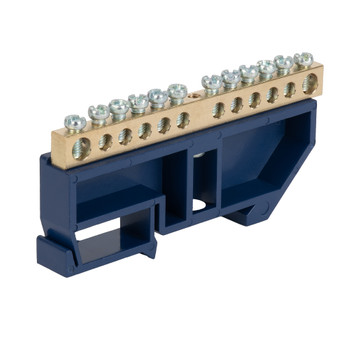 Изображение товара Нулевая шина с изолятором на DIN-рейку 12 групп латунная IEK Изображение товара Нулевая шина с изолятором на DIN-рейку 12 групп латунная IEK