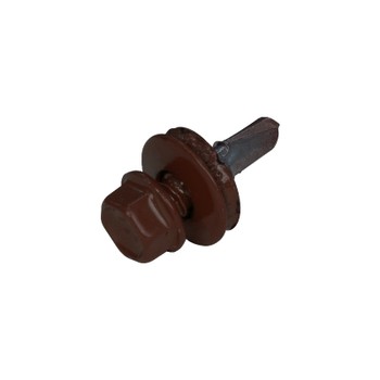 Изображение товара Саморез кровельный 5,5х19мм коричневый шоколад (RAL 8017)