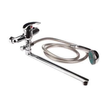 Смеситель д/ванны 1107 (однорычаж., L-излив 22,5/30 см, Цинк) Onix