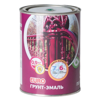 Грунт-эмаль по ржавчине 3в1 серая, 0,9 кг Olecolor