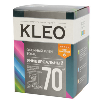 Клей обойный KLEO TOTAL для флизелиновых, виниловых и бумажных обоев, 500гр