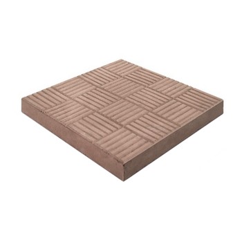 Плитка тротуарная Паркет коричневая 300х300х30 мм