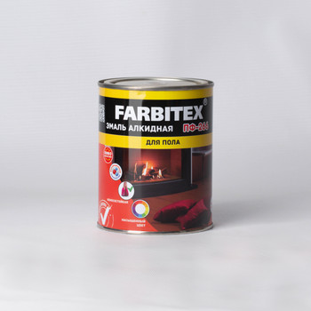 Эмаль для пола ПФ-266 FARBITEX красно-коричневый 0,8 кг