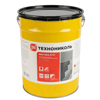 Изображение товара Мастика приклеивающая Технониколь №27 22 кг для изоляции фундаментов