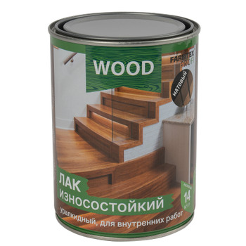 Лак паркетный алкидно-уретановый FARBITEX PROFI WOOD износостойкий матовый 0,8 л