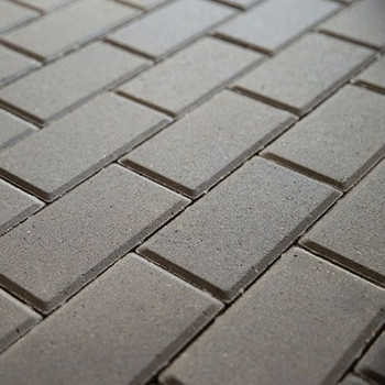 Брусчатка кирпичик серый 200x100x60 мм