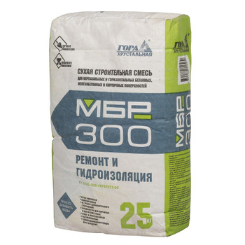 Ремонтная смесь для бетона Гора Хрустальная МБР-300, 25 кг