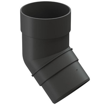 Колено трубы 45˚ Docke Premium графит
