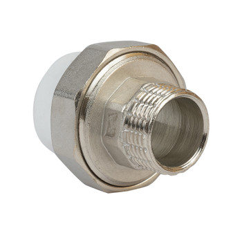 Муфта полипропиленовая 25х3/4" НР комбинированная разъемная RTP