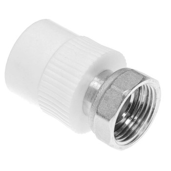 Изображение товара Муфта TEBO 25x1" с накидной гайкой (ВР) — полипропиленовая