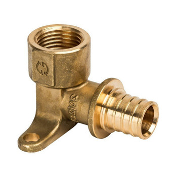 Угольник аксиальный с креплением ВР 20x1/2 Stout