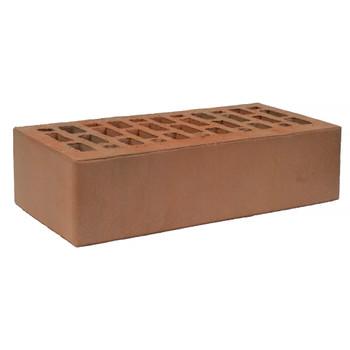 Изображение товара Кирпич облицовочный одинарный М175 пустотелый красный гладкий ЛСР