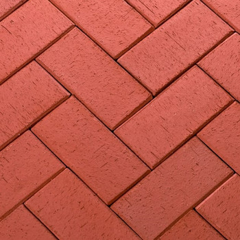 Изображение товара Клинкер тротуарный 200х100х50мм Лондон красный ЛСР высокопрочное покрытие