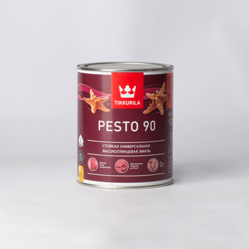 Эмаль алкидная Tikkurila Pesto 90 база С высокоглянцевая 0,9 л