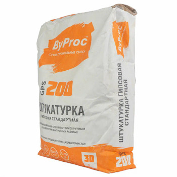 Штукатурка гипсовая стандартная ByProc GPS-200, 30 кг