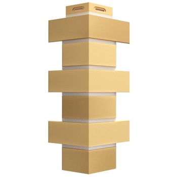 Изображение товара Угол наружный Docke Flemish желтый 140х140 мм ПВХ для фасада