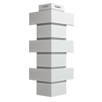 Изображение товара Углы наружные Docke Flemish белый 140х420 мм для фасада сайдинга