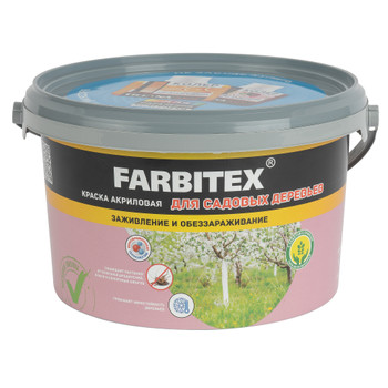Краска для защиты деревьев FARBITEX 3 кг