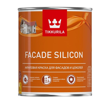Краска фасадная Tikkurila Fasade Silicon белая база А 0,9 л