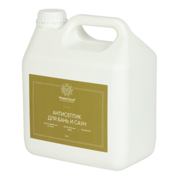 Изображение товара Антисептик для бань и саун MasterGood бесцветный 3 кг защитное покрытие