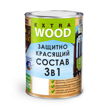 Защитно-красящий состав 3 в 1 Extra FARBITEX PROFI WOOD бесцветный 0,8 л