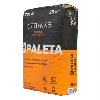 Стяжка пола Paleta ZOE 61 М-200 25 кг
